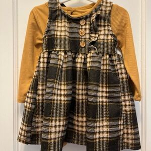 Gold and plaid like new dress